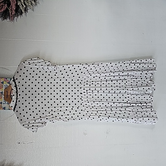 Hot Topic Dress Hearts Button Down Front Shortsleeve Size XL - Picture 7 of 9